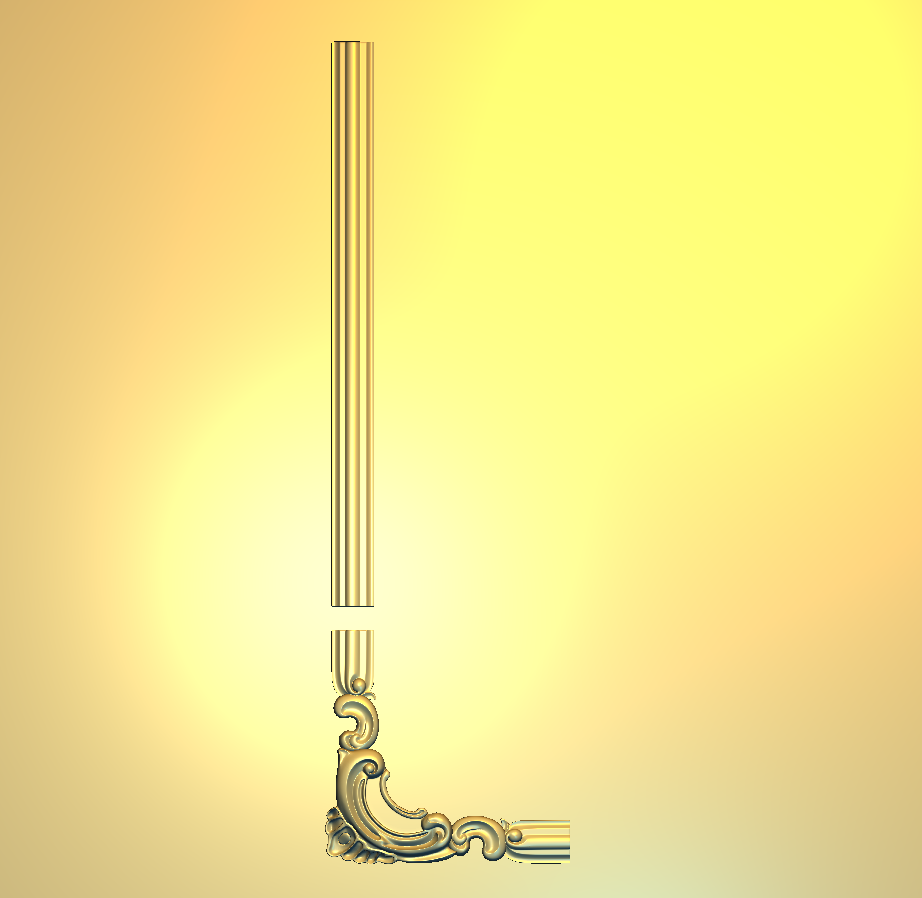 Corner Design - 79-CORNER Classic Victorian Architectural Flourish 3D Model