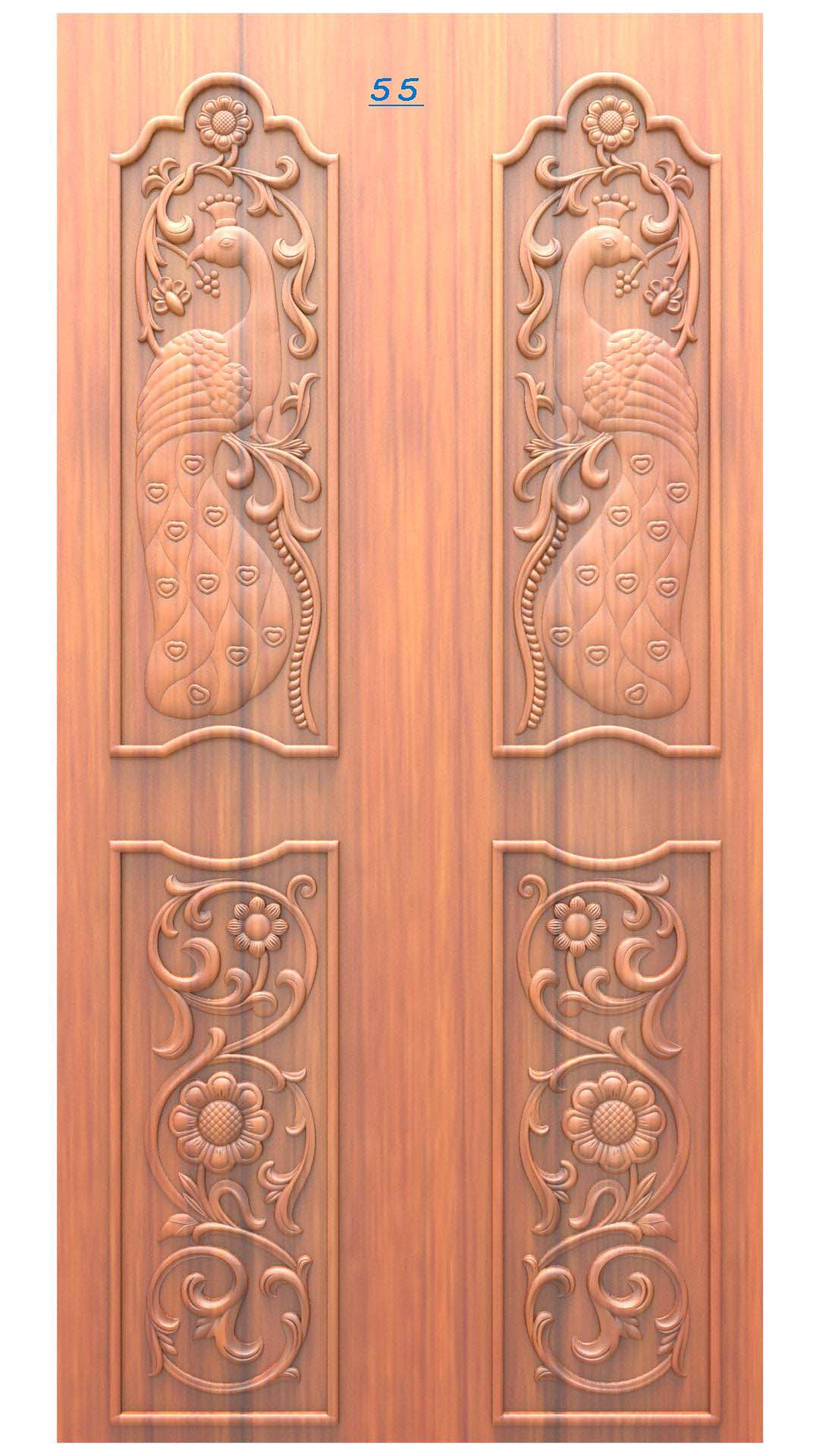 Luxury Wooden Door RLF Design | CNC Ready File