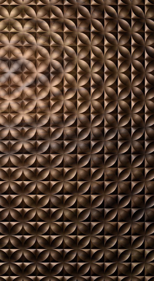 3D Wall Pannel - 7 Geometric Floral Petal Lattice Relief Design