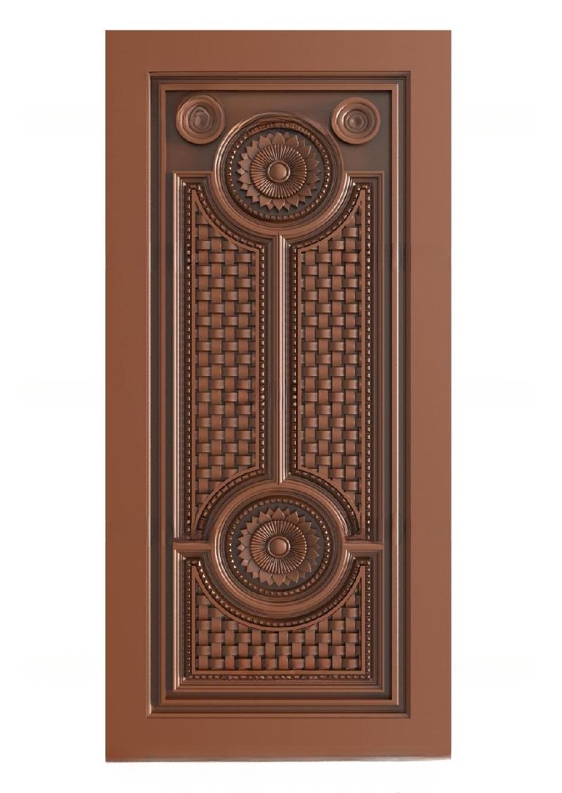 TRENDY DOORS - 35 Classic Geometric Woven Pattern Relief Door 3D Model