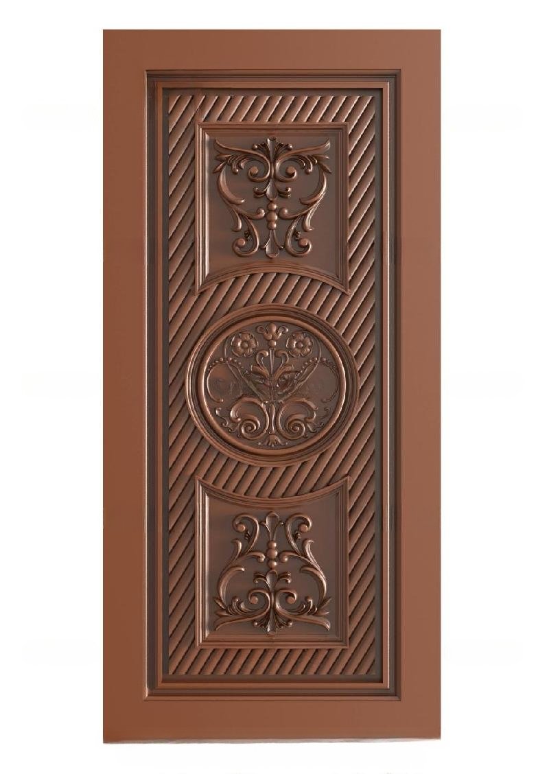 TRENDY DOORS - 32 Elegant Floral Motif Classic Relief Carved Door 3D Model