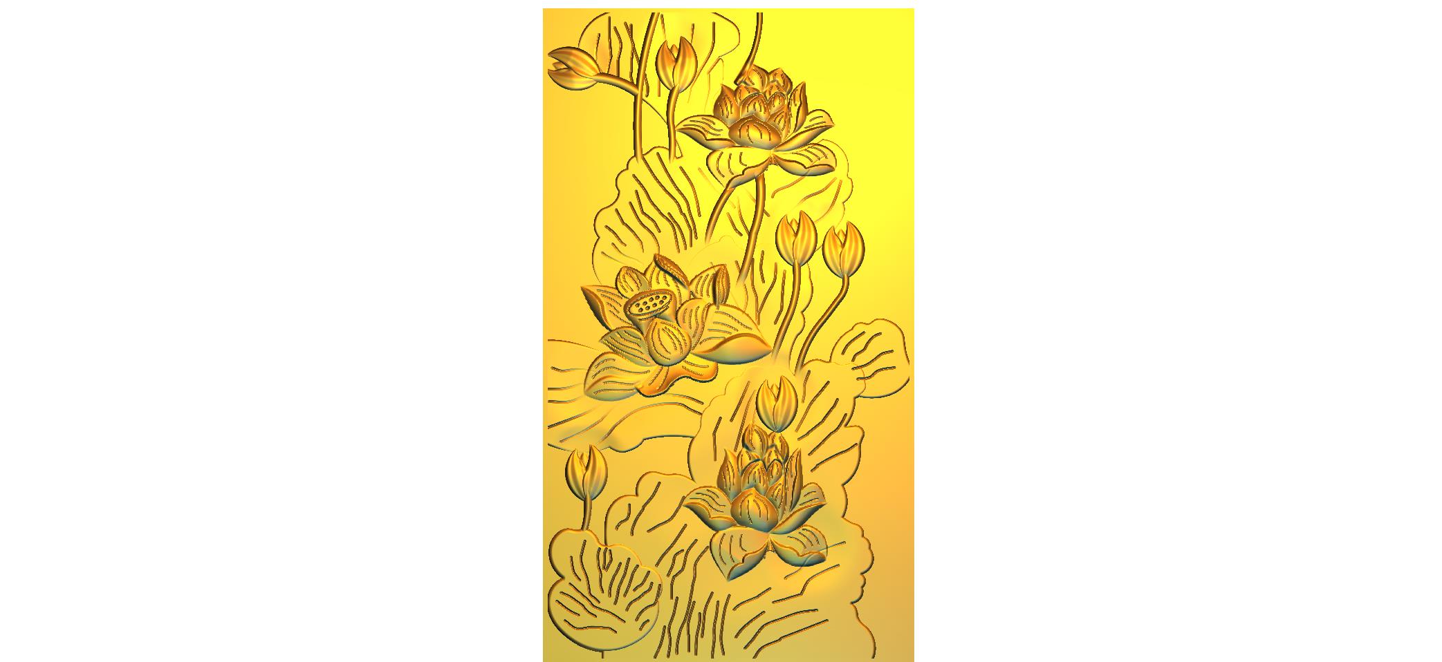 Premium Nature Scene CNC Designer RLF File | 3D Decorative Wood Carving