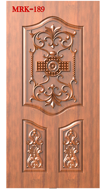 NP Door - 189 Classic Victorian Floral Carved Wooden Door 3D Model