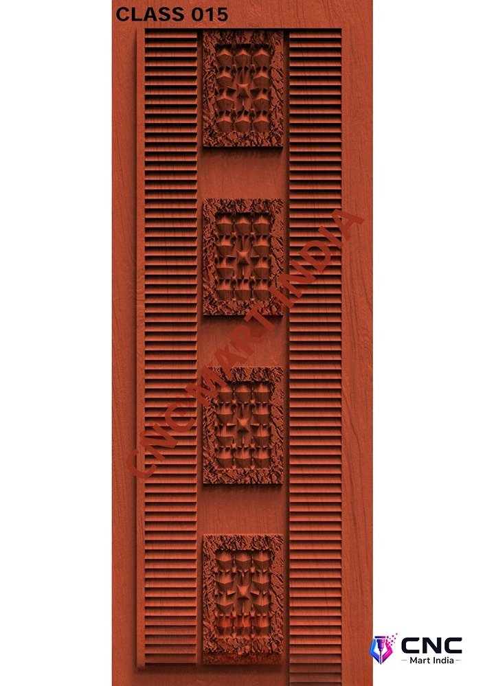 dorr854 - MODEL-15 Modern Geometric Lattice 3D Door Relief Model