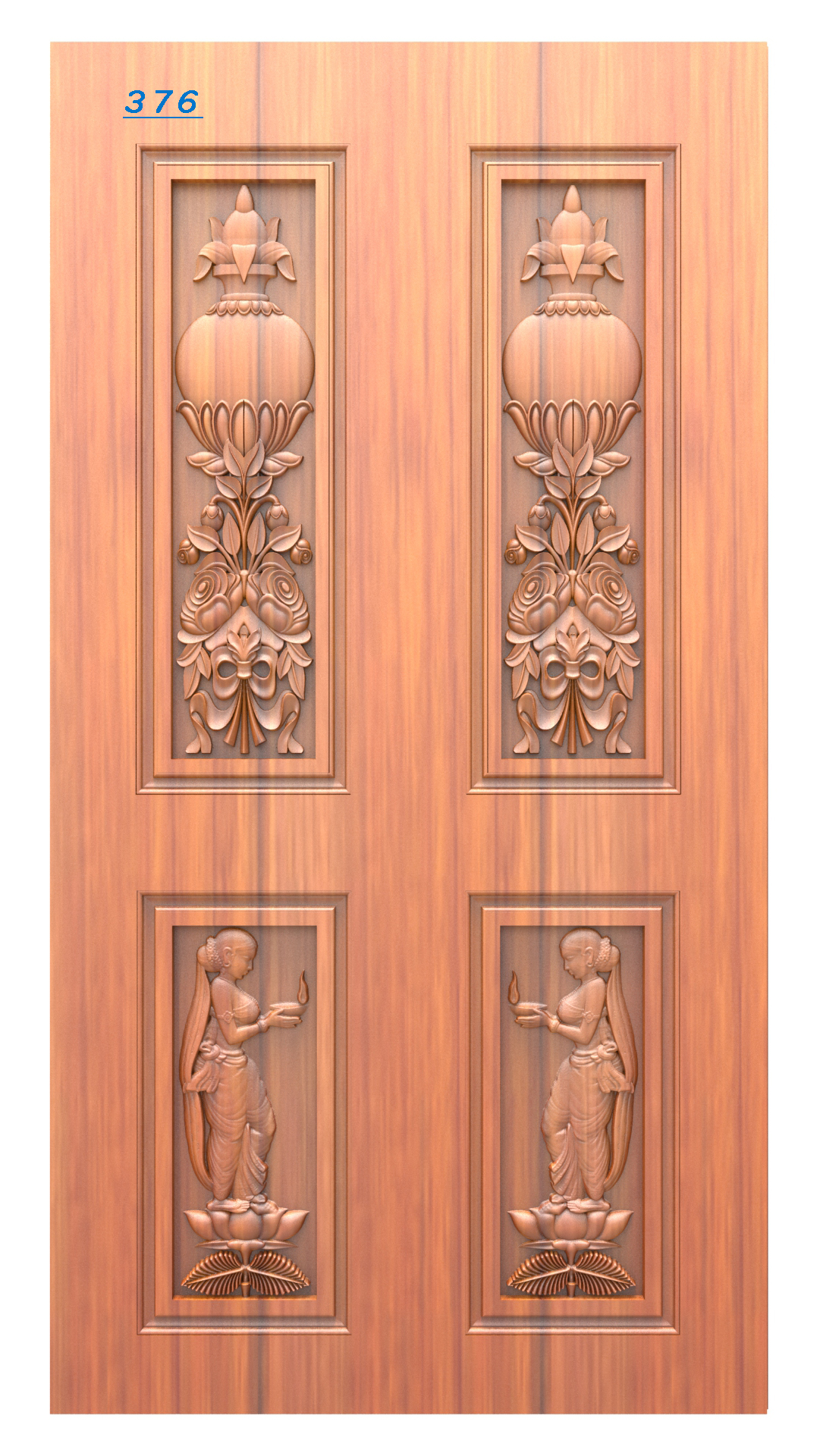 Modern Wooden Door Design RLF File | CNC Ready