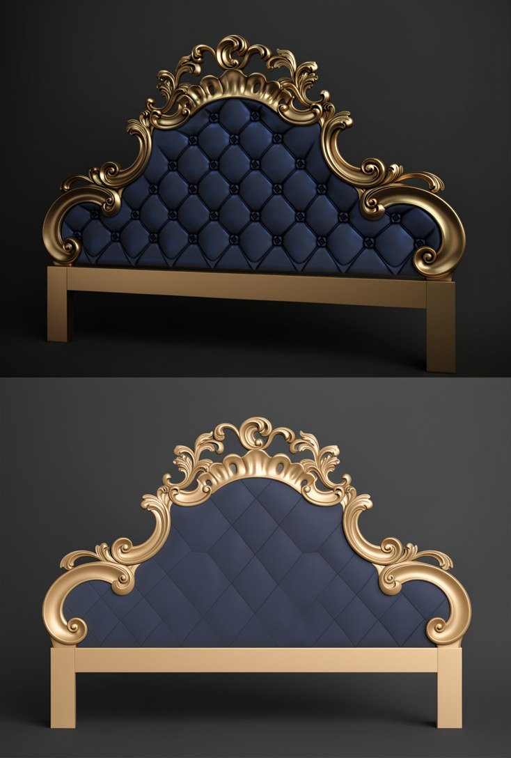 Luxury Bed Designs - A-26 Divine Carved Relief CNC Design