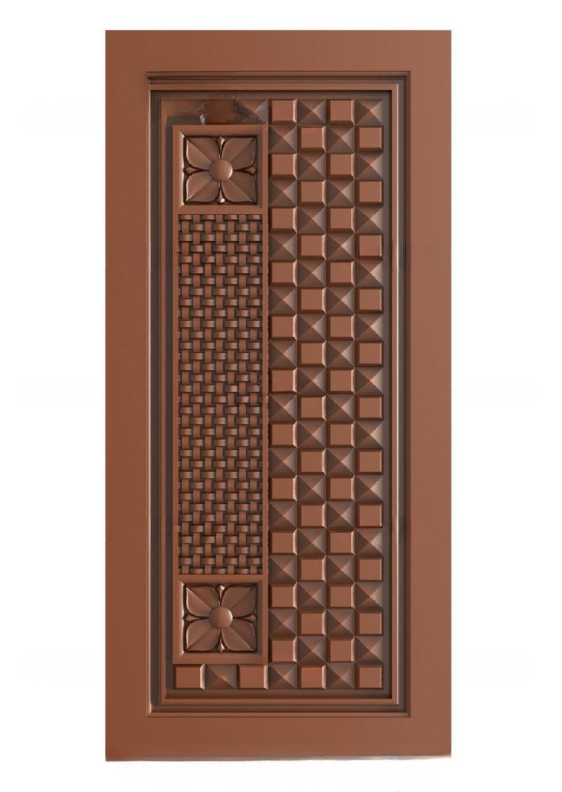 TRENDY DOORS - 4 Geometric Mosaic & Floral Relief Carved Door Design