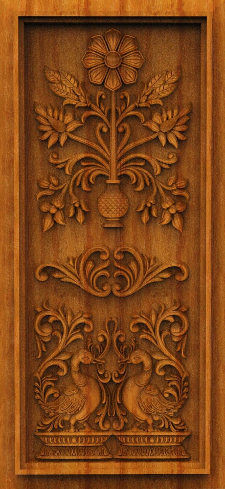 Victorian Heritage Door CNC Designer RLF File | Premium 3D Wooden Design