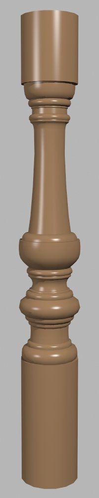 routery Pillar 3d - 4 Classic Architectural Round Baluster Design
