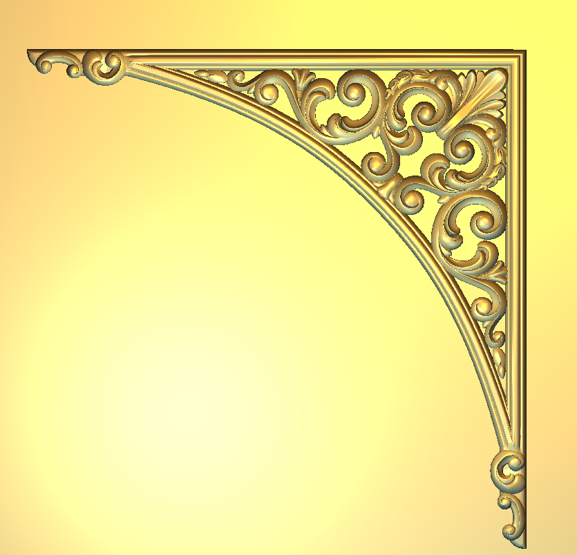 Corner Design - 65-CORNER Classic Ornamental Scrollwork Decorative Bracket