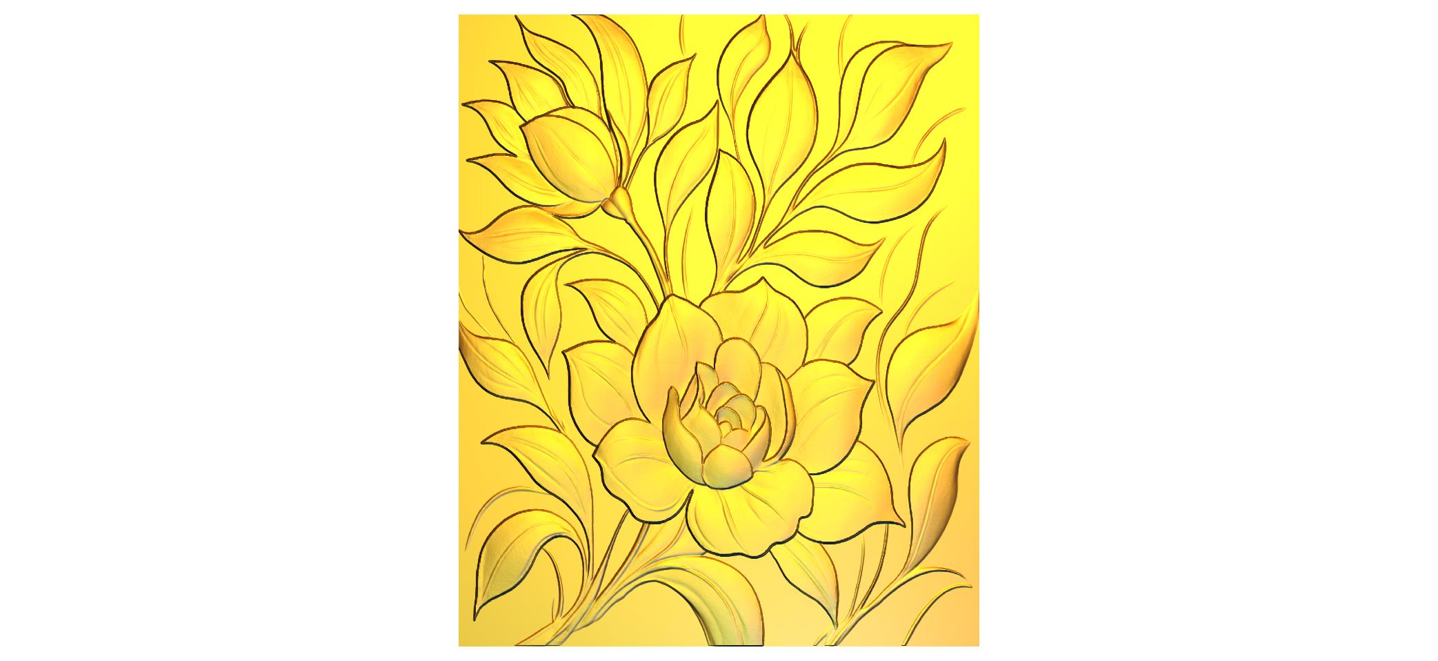 Modern Decorative Wall CNC Designer RLF File | 3D Relief Carving