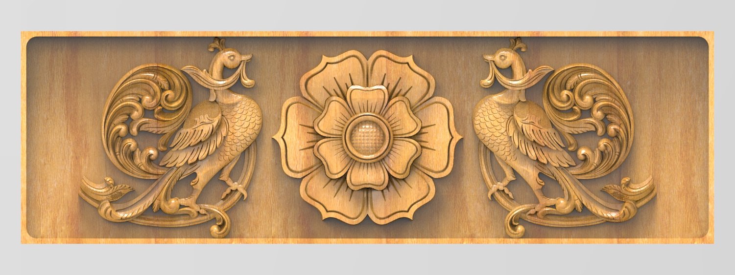 JK DD - 14 Divine Carved Relief CNC Design