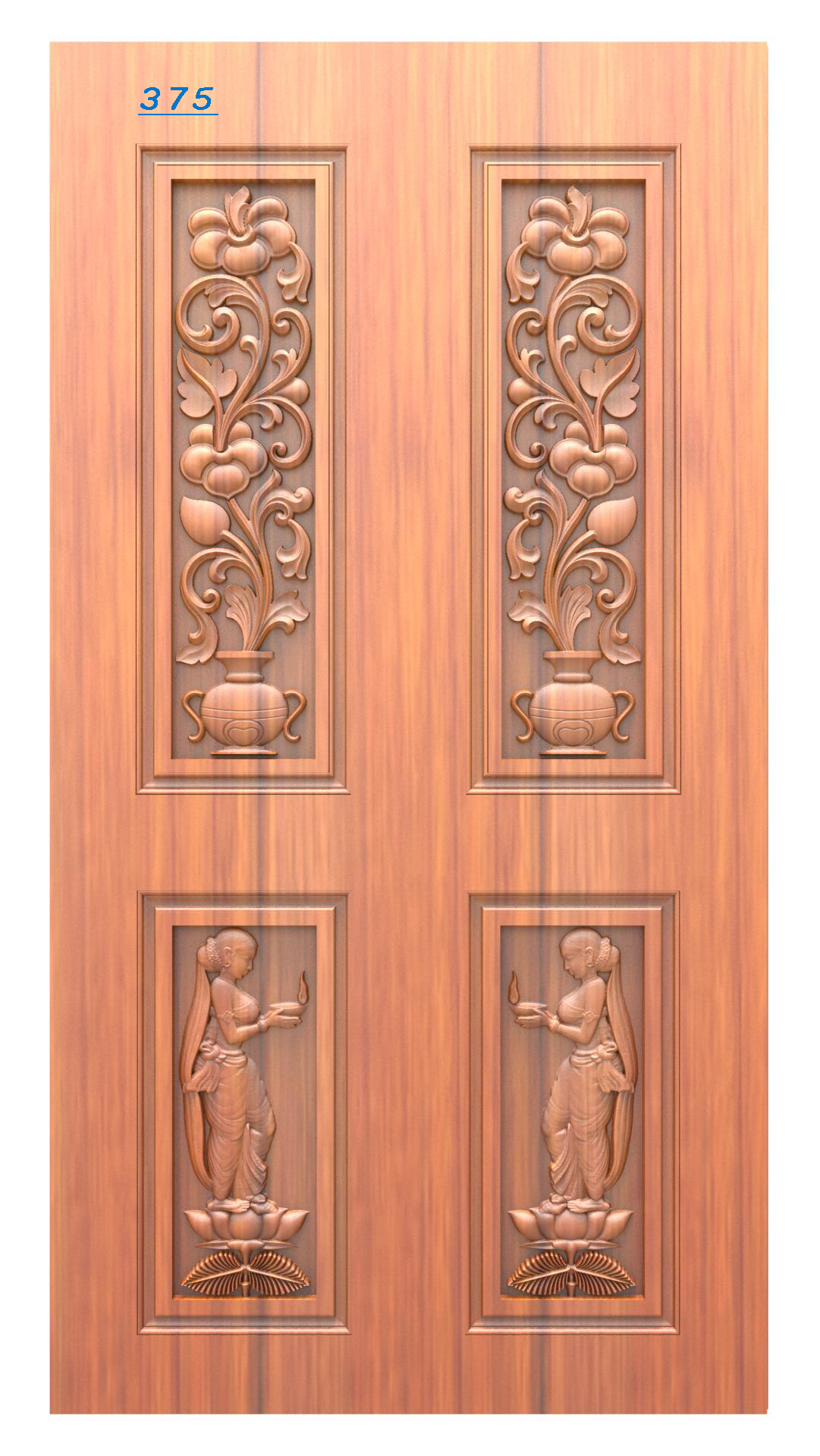 Modern Wooden Door Design RLF File | CNC Ready