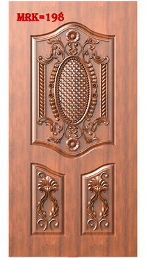 NP Door - 198 Classic Oval Medallion Ornamental Wood Carving Design