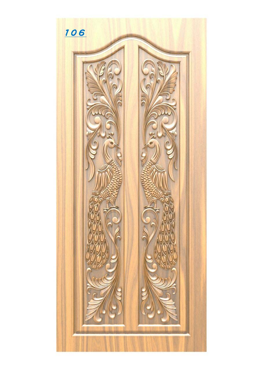 Premium Designer Wooden Door RLF File for CNC