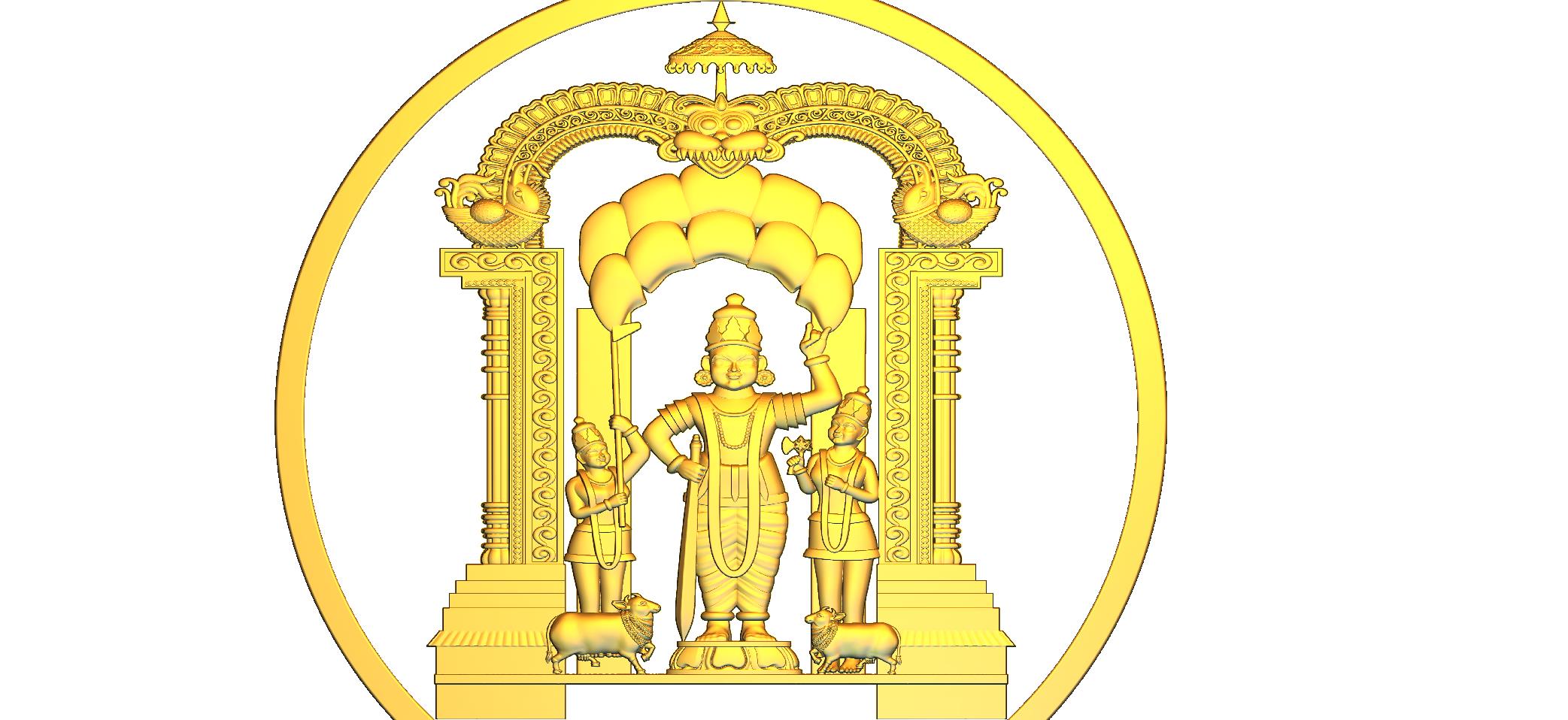 Lord Ram CNC Designer RLF File | 3D Wood Carving Design
