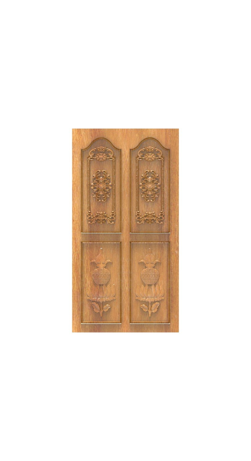 DOUBLE DOOR - 175 Traditional Floral and Ornamental Relief Carving Design