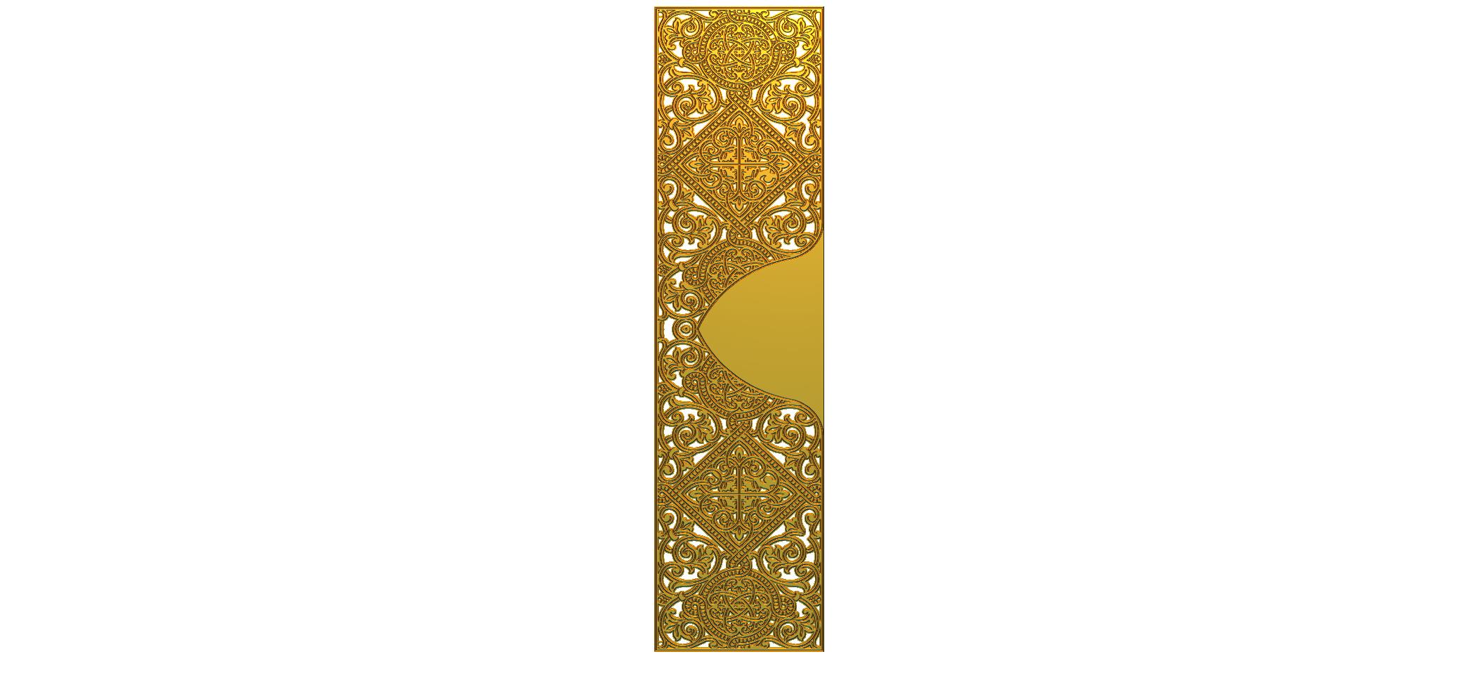 Classic Wooden Door CNC Designer RLF File | 3D Premium Carving Design