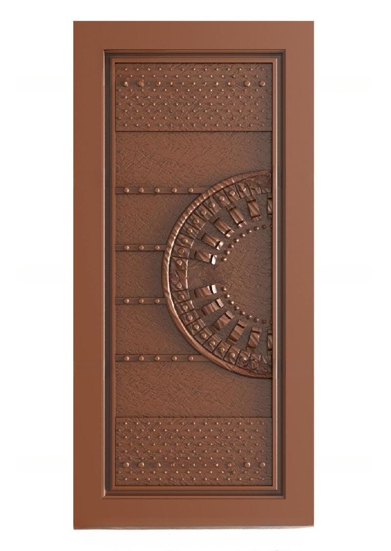 TRENDY DOORS - 14 Modern Geometric Embossed Relief Carved Door 3D Model
