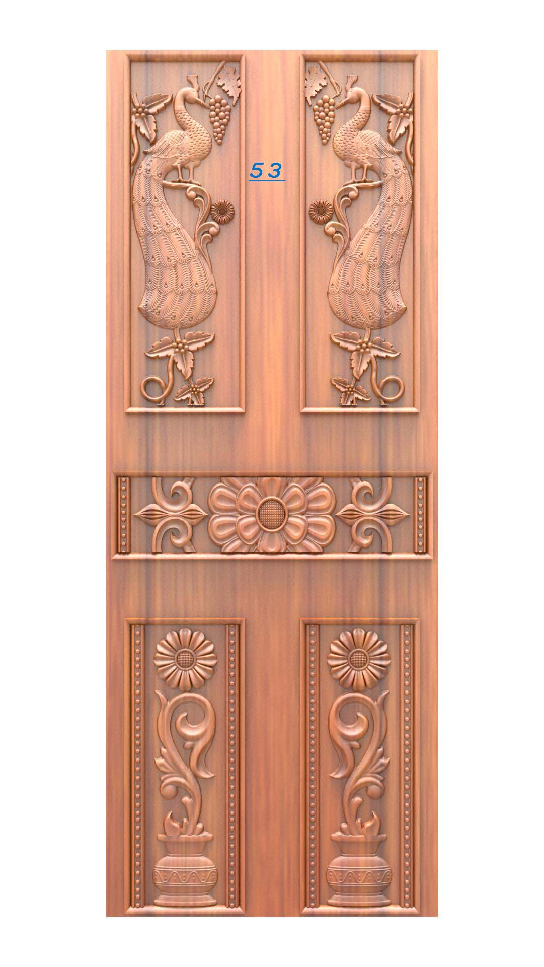 Luxury Wooden Door RLF Design | CNC Ready File