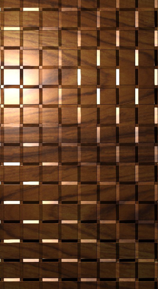 3D Wall Pannel - 14 Modern Geometric Grid Wood Texture Panel