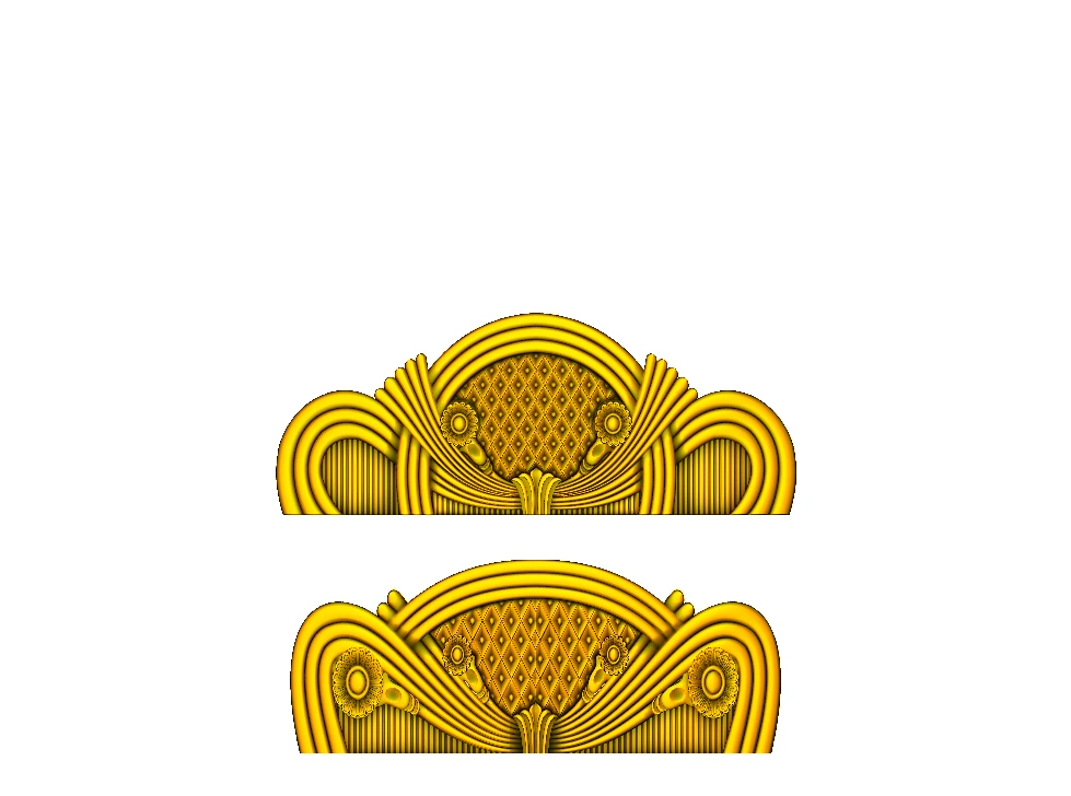 CD - 71 Decorative Arch Crown Molding 3D Relief Design