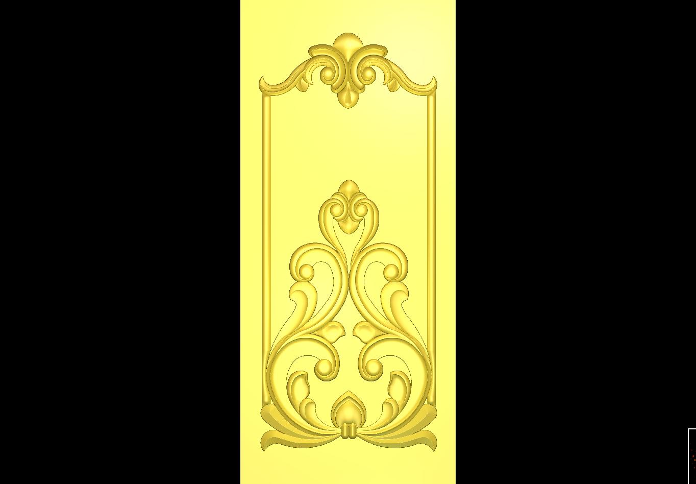 Luxury CNC Door Design RLF File