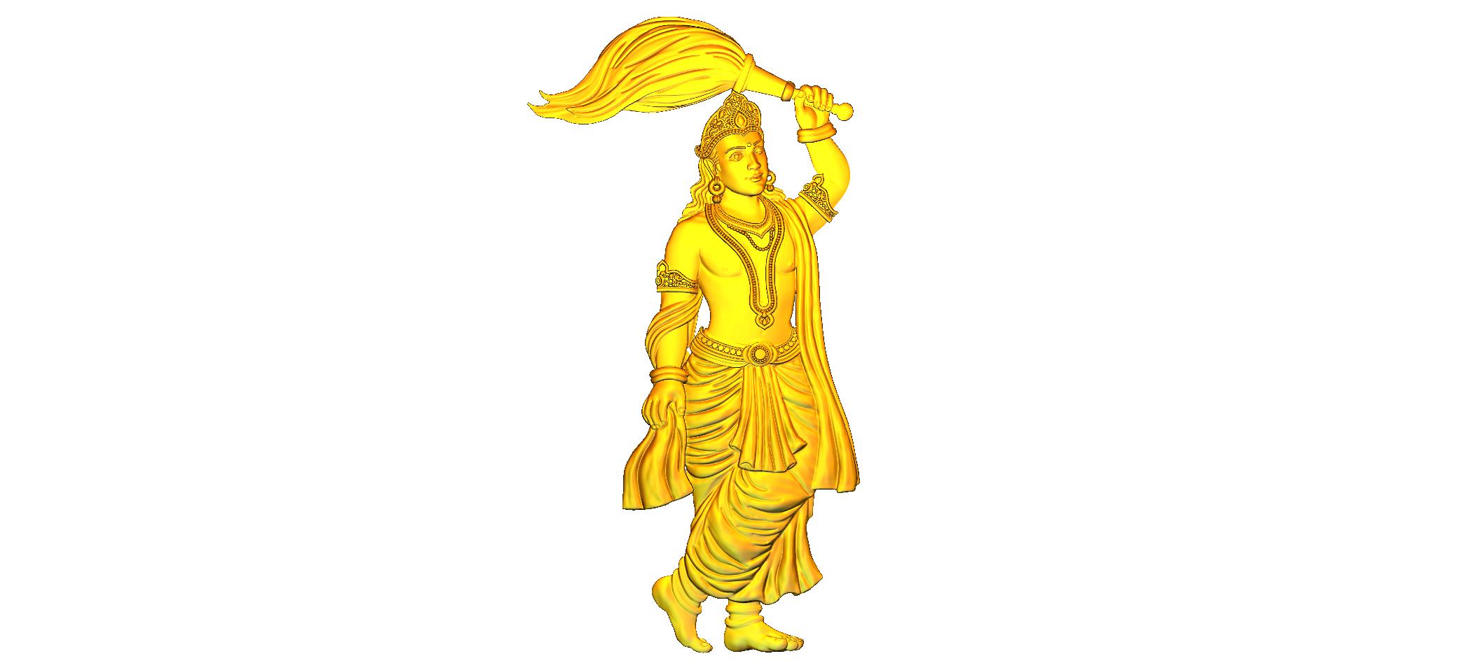 Lord Murugan CNC Designer RLF File | 3D Wood Carving Design