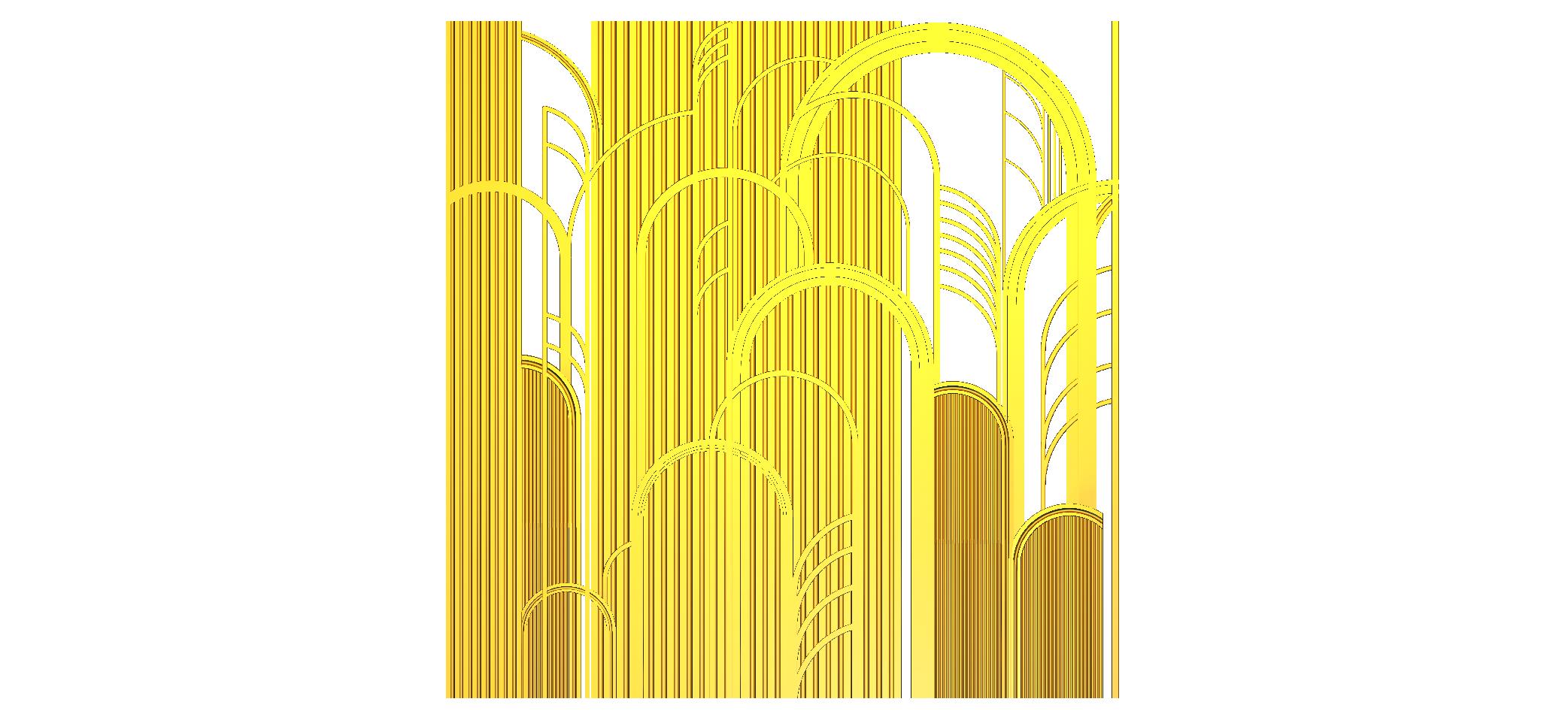 Decorative Wall CNC Designer RLF File | 3D Wall Panel Carving Design