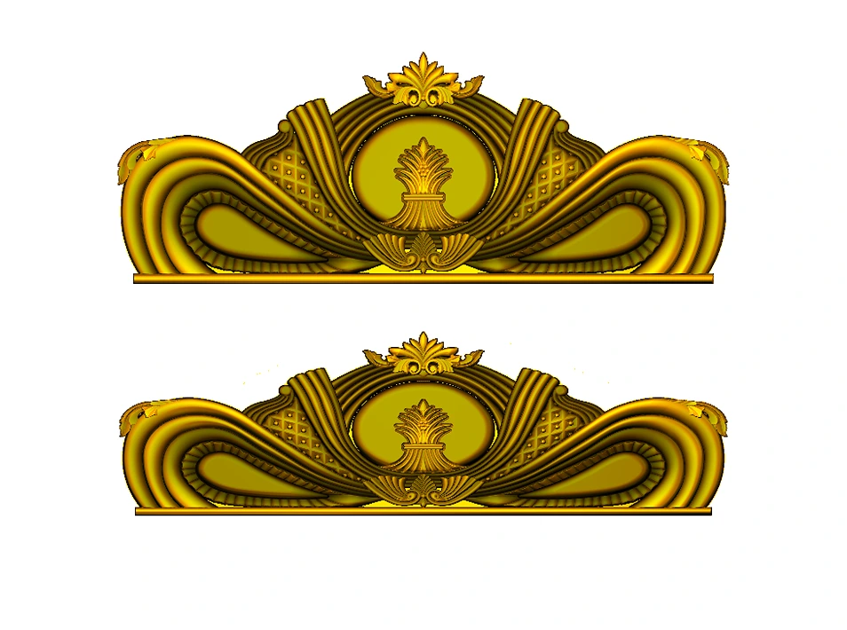 CD - 46 Classical Ornate Architrave Decorative Panel 3D Relief Model
