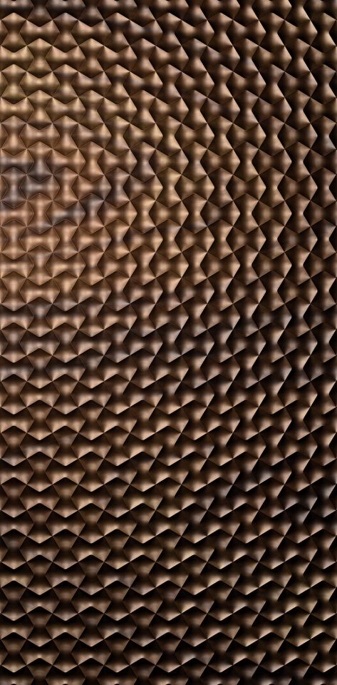 3D Wall Pannel - D-19 Geometric Honeycomb Textured Relief Carving