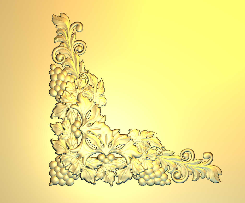 Corner Design - 24-CORNER Divine Carved Relief CNC Design