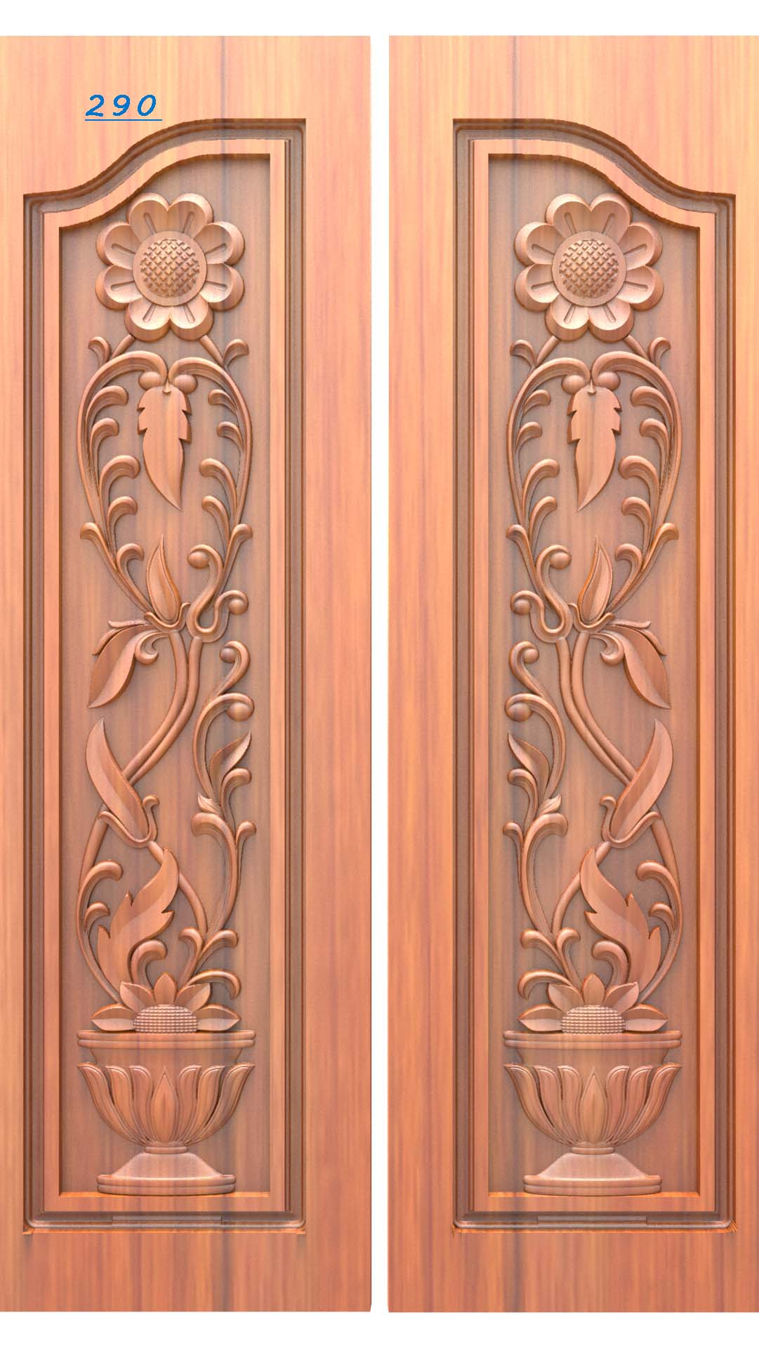 Luxury Wooden Door RLF Design | CNC Ready File