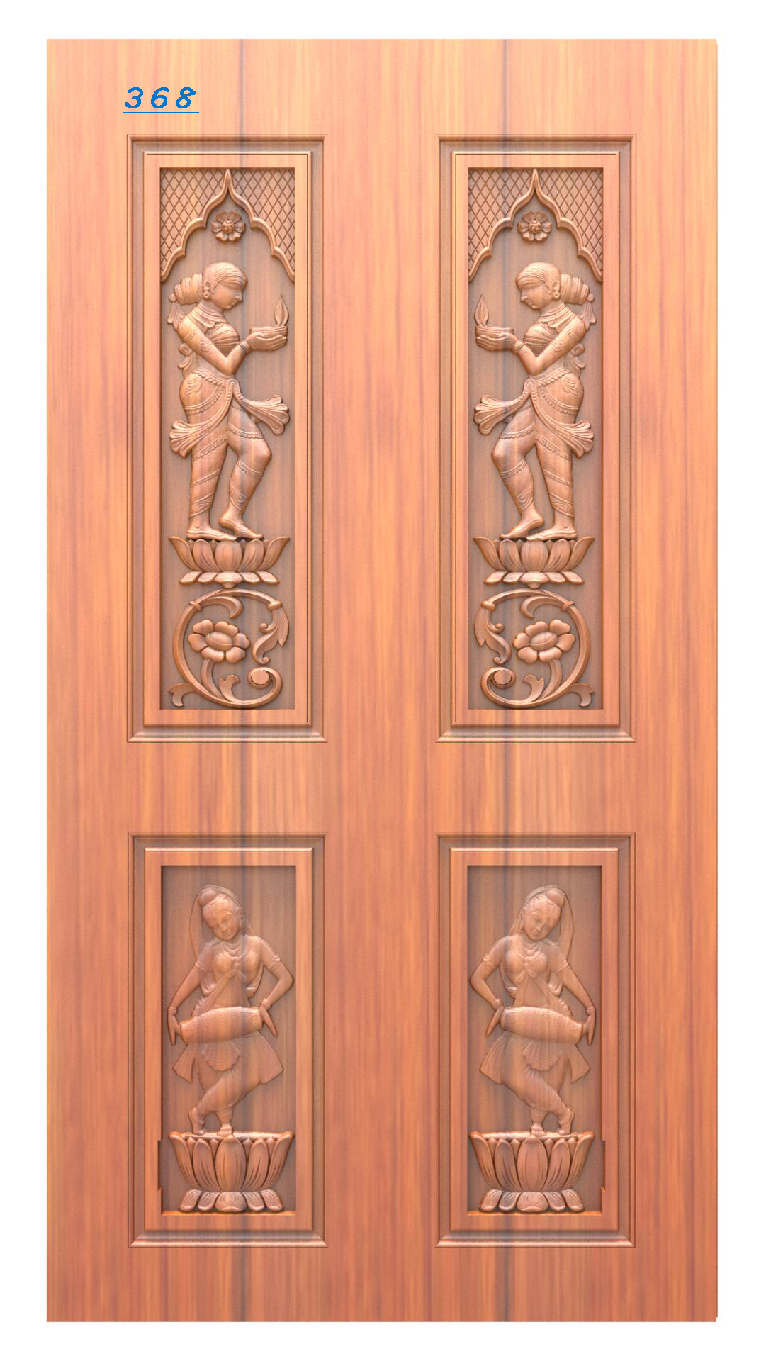 Premium Designer Wooden Door RLF File for CNC