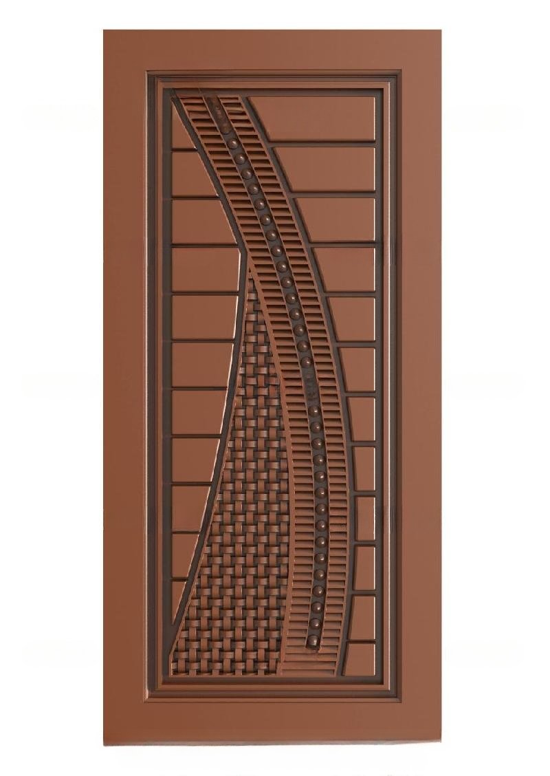TRENDY DOORS - 56 Modern Geometric Woven Texture Panel Door 3D Model