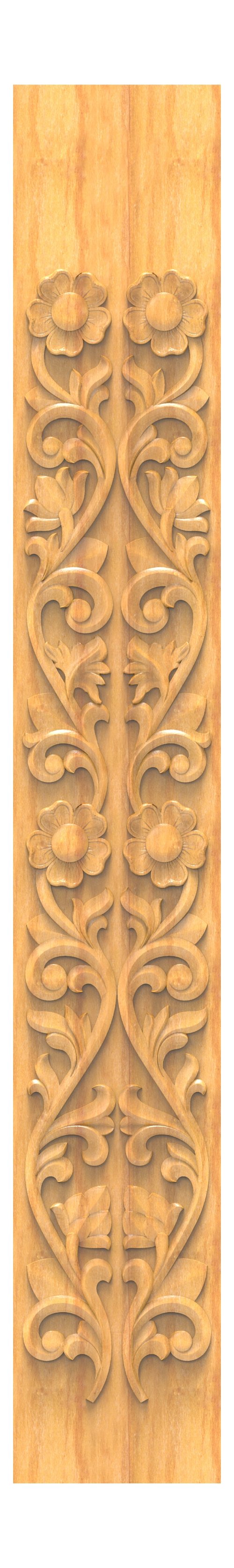 JK FINE BORDER - JKB-10 Floral Vine Architectural Relief Carving