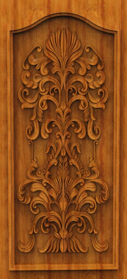 Supreme Heritage Door CNC Designer RLF File | Premium 3D Wooden Carving