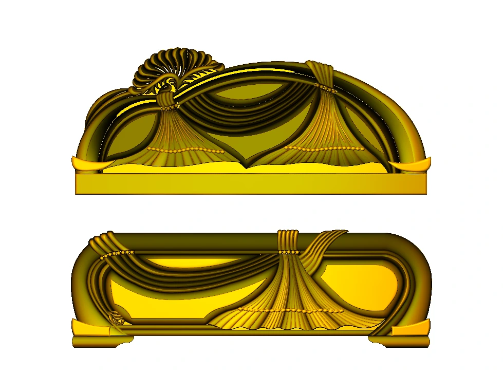 CD - 47 Elegant Drape Swag Arch & Panel Relief Carving Design