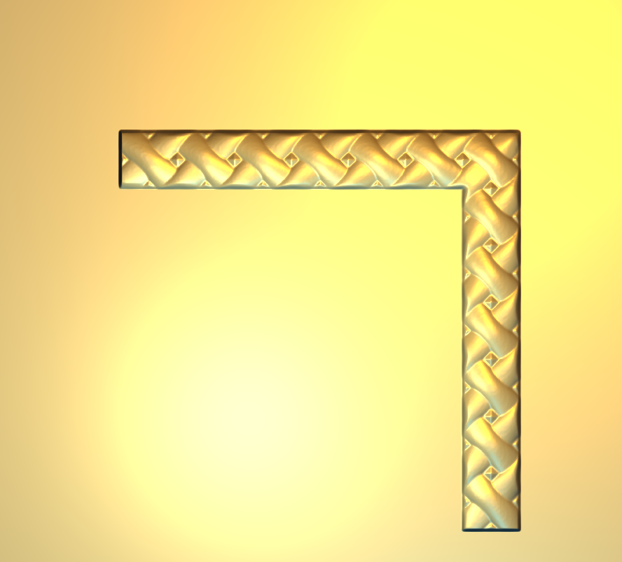 Corner Design - 22-CORNER Elegant Woven Texture Decorative Relief