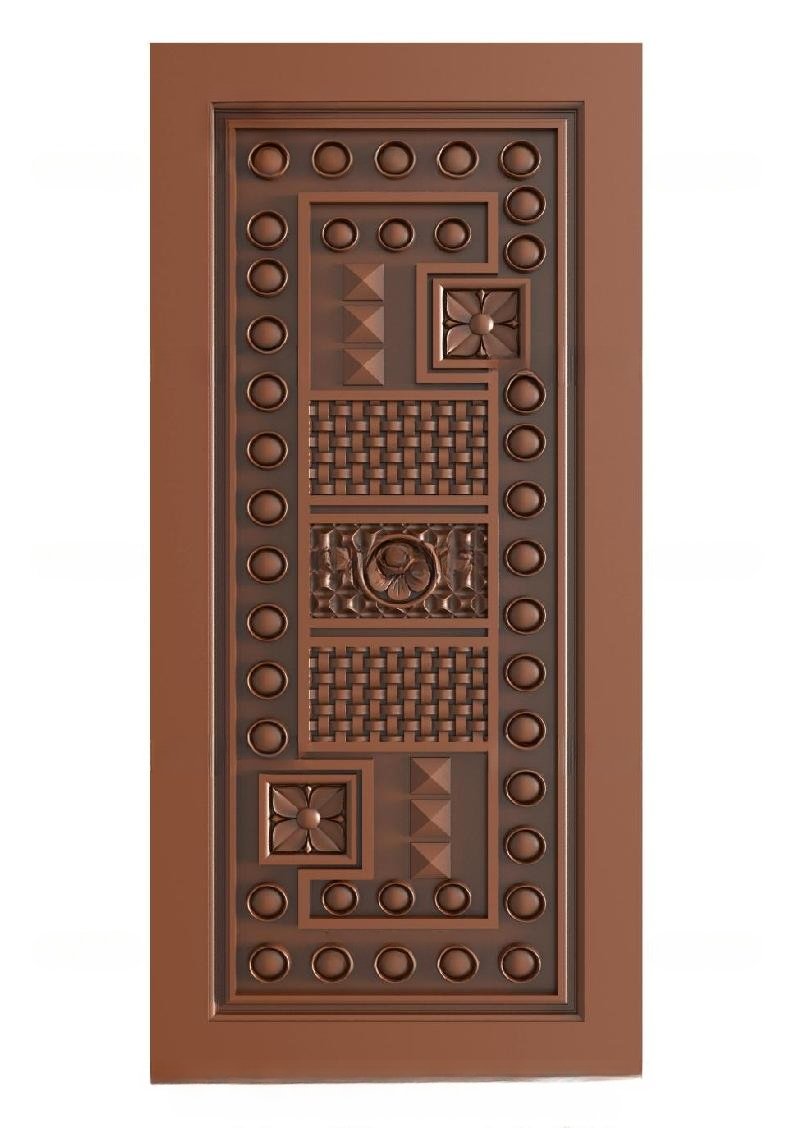 TRENDY DOORS - 29 Modern Geometric Mosaic Carved Decorative Door 3D Model