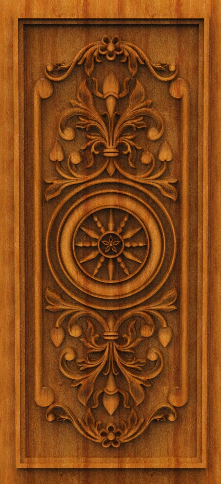 Elite Grand Entrance Door CNC Designer RLF File | Premium 3D Relief Design