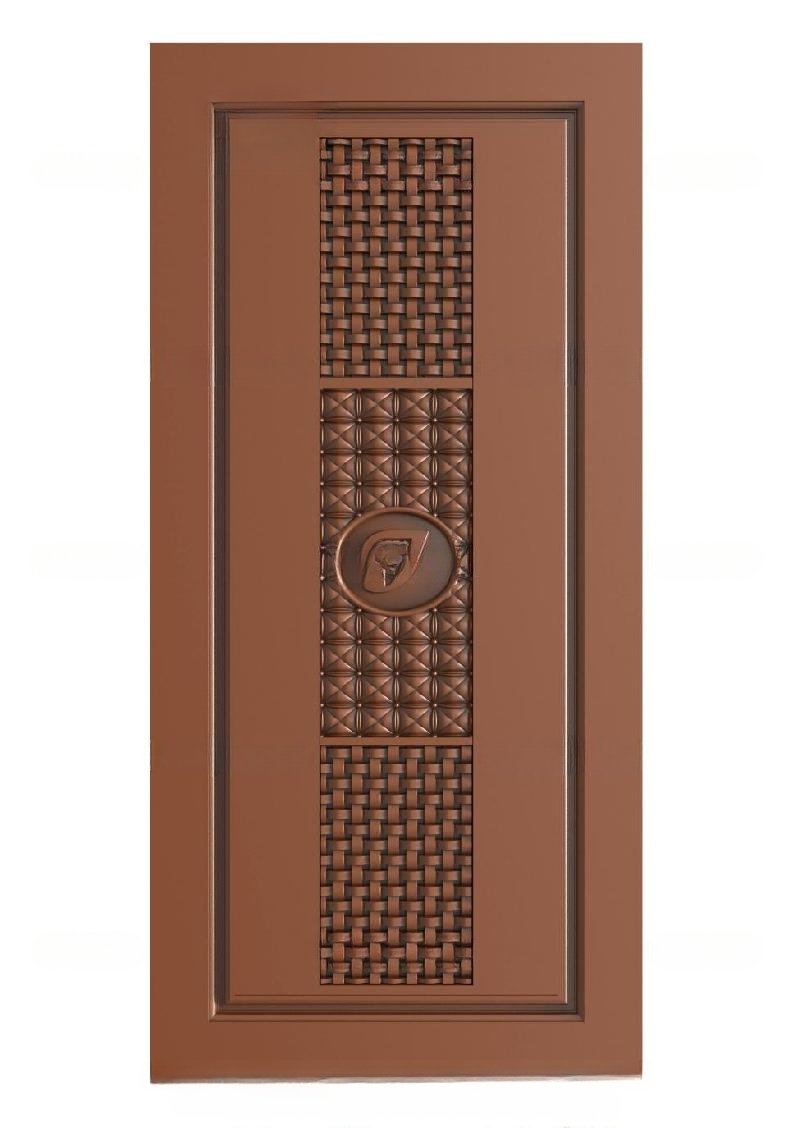 TRENDY DOORS - 68 Modern Geometric Embossed Panel Door 3D Model