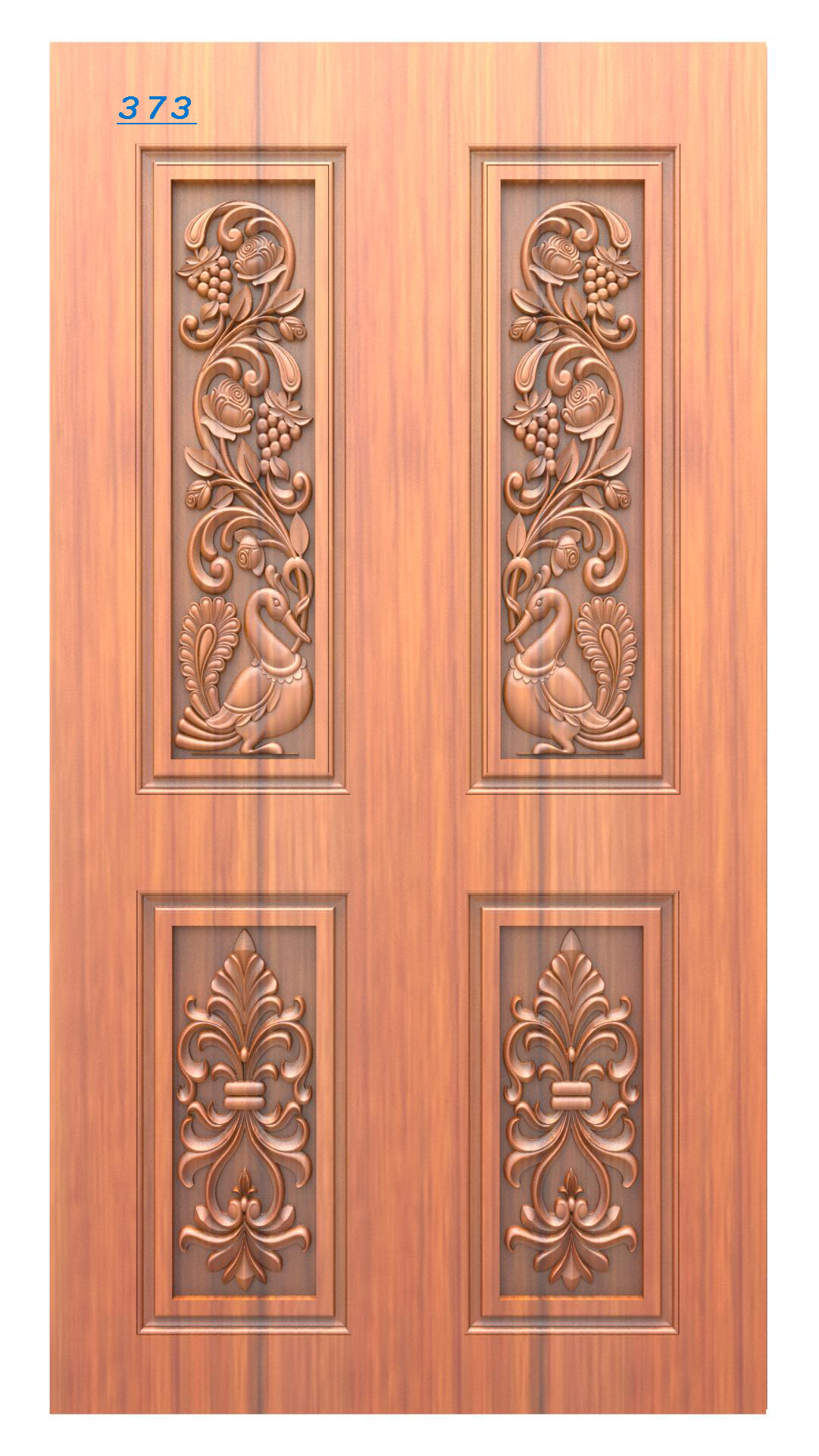 Modern Wooden Door Design RLF File | CNC Ready