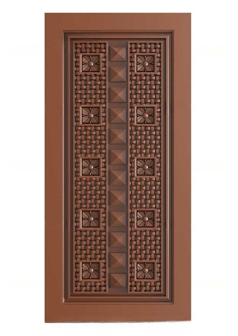 TRENDY DOORS - 43 Modern Geometric Basket-Weave Panel Door 3D Model