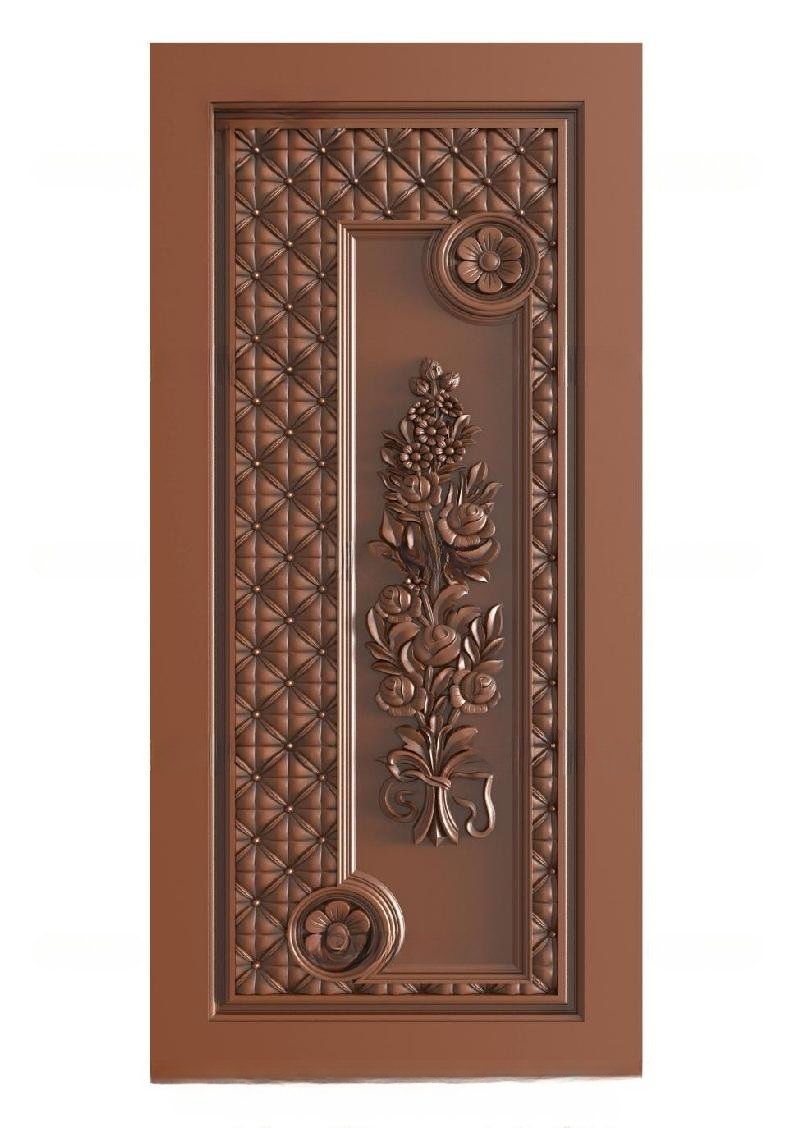 TRENDY DOORS - 18 Floral Motif Elegance 3D Relief Carving Design