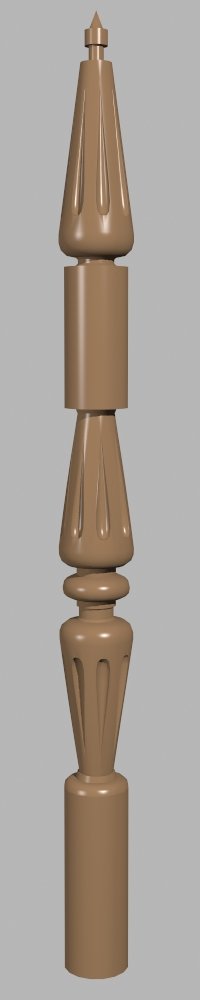 routery Pillar 3d - 13 Traditional Architectural Decorative Wood Column