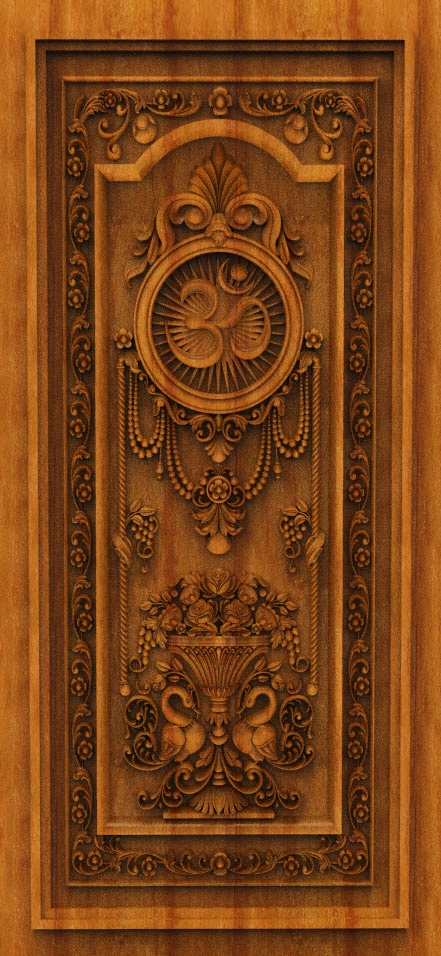 Elite Heritage Entrance Door CNC Designer RLF File | Luxury 3D Wood Carving