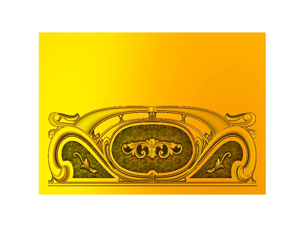 CD - 57 Ornamental Bed Headboard and Furniture Panel 3D Relief Model