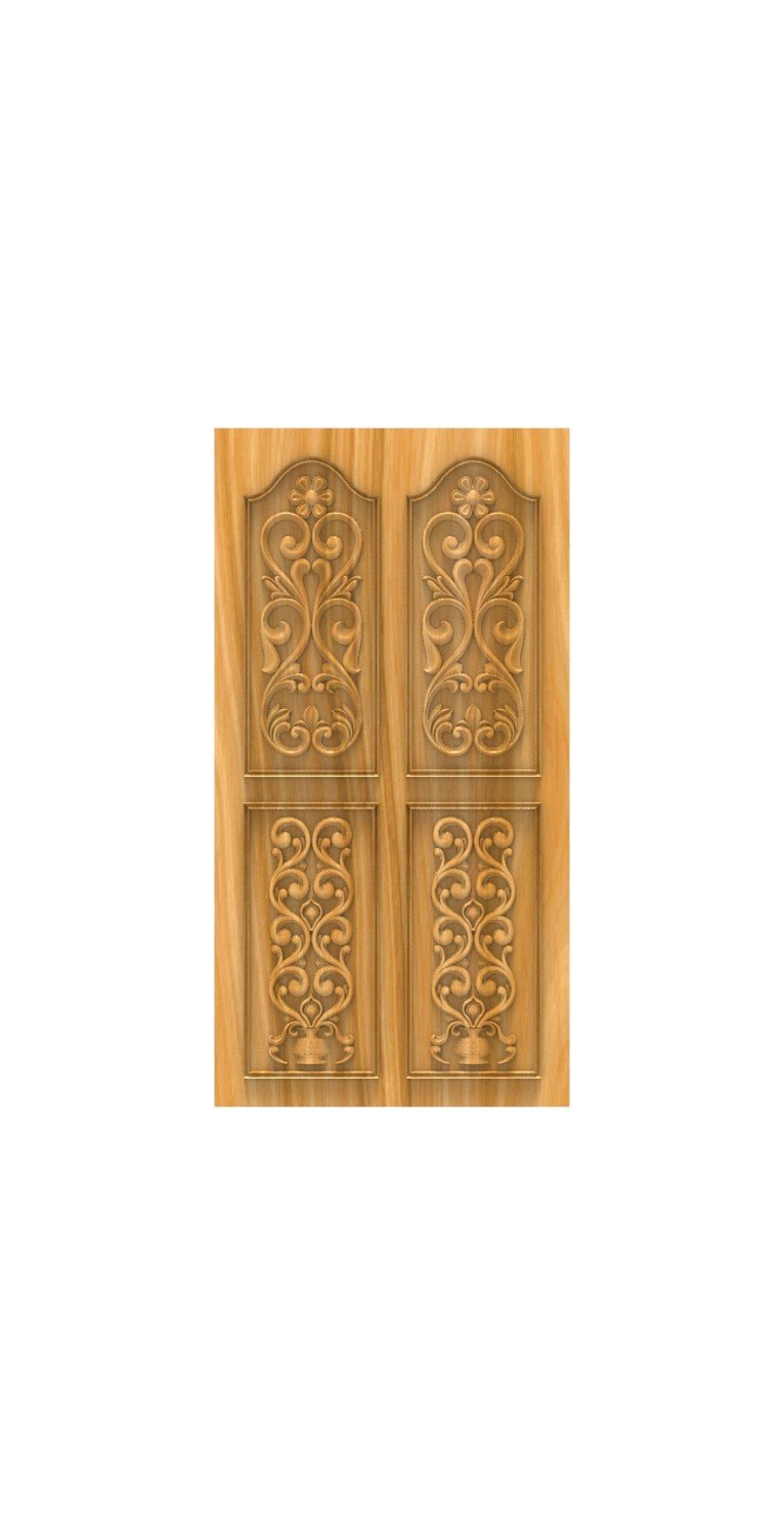 DOUBLE DOOR - 84 Divine Carved Relief CNC Design