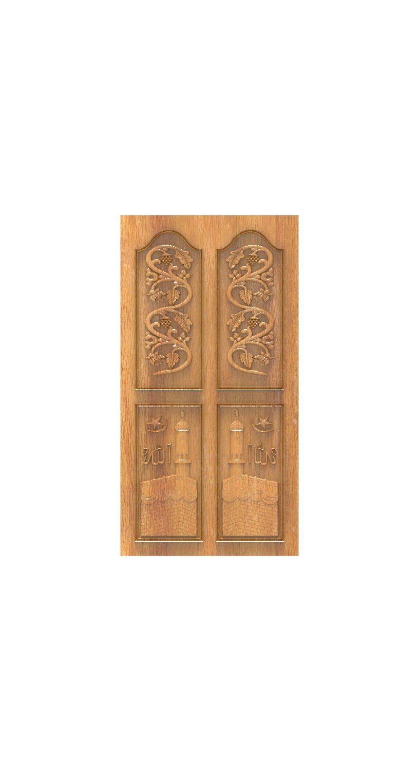 DOUBLE DOOR - 172 Islamic Architectural Heritage Carved Door Design